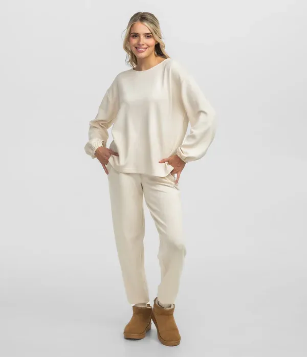 Southern Shirt AstroKnit Bella Top - Off White