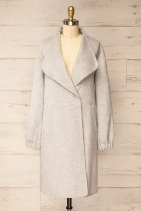 Souzie Grey | Oversized Wool Coat