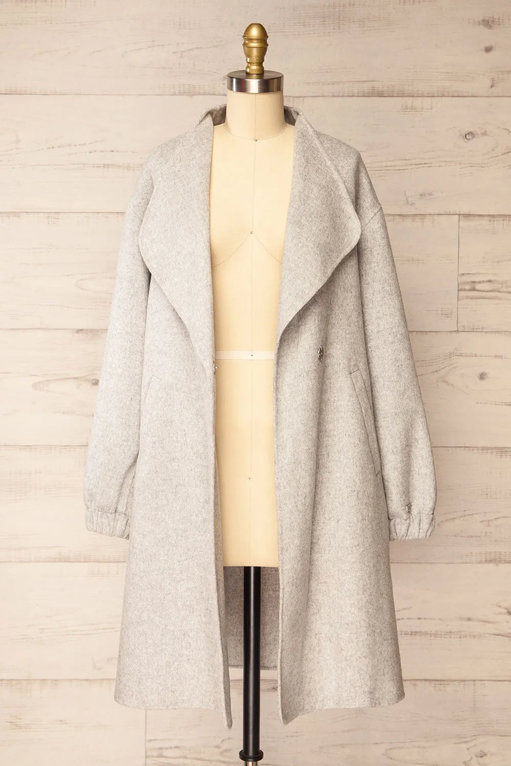 Souzie Grey | Oversized Wool Coat