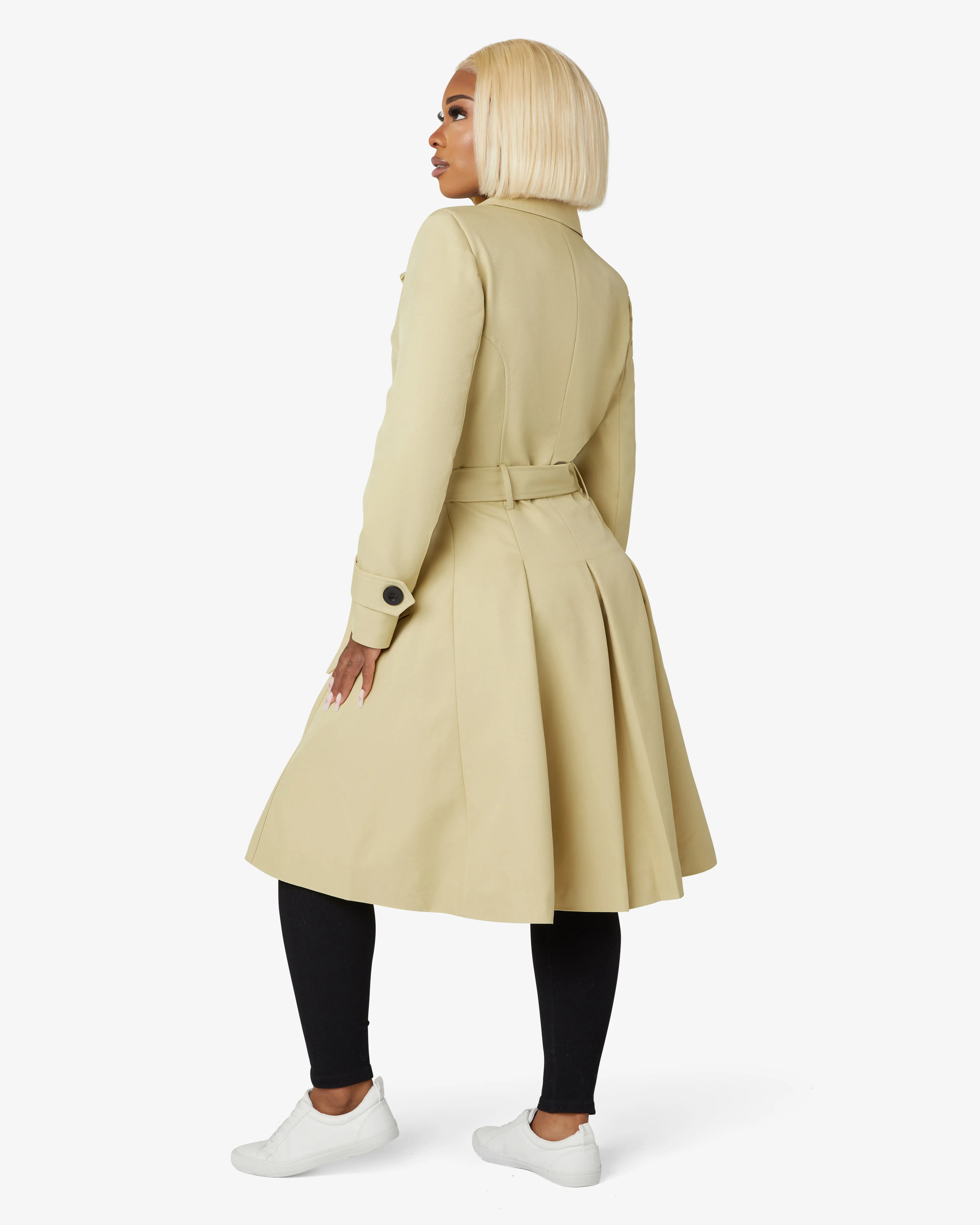 Spring/Summer Double Breasted Trench Mac Coat (1201-SP)