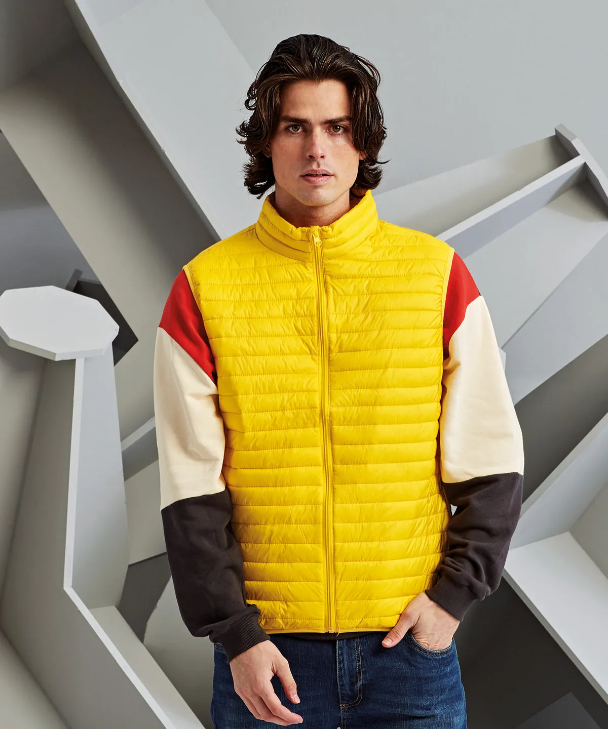 Steel - Tribe fineline padded gilet