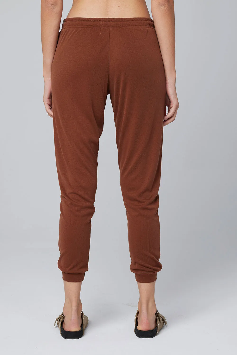 The Pull On Jogger by Saltwater Luxe - Brick Brown