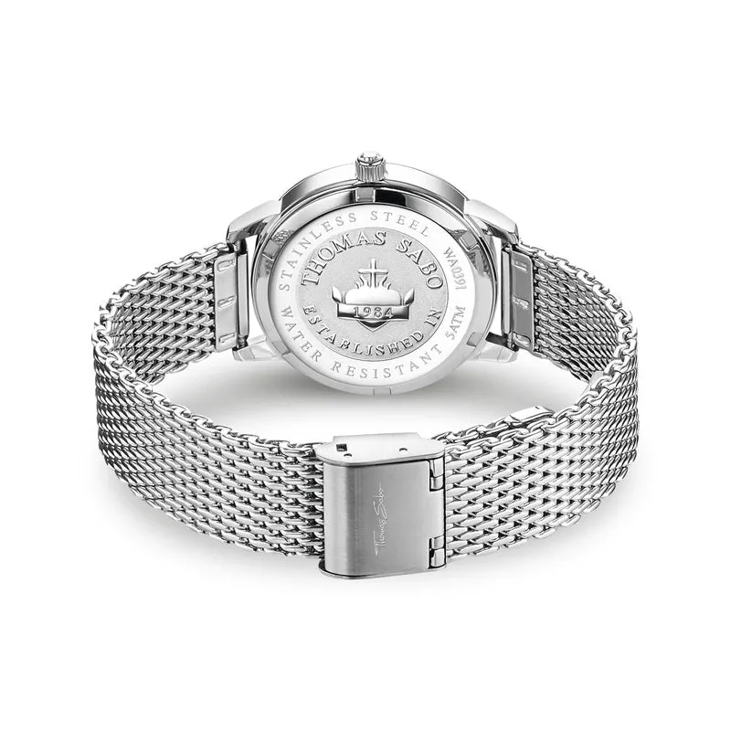 Thomas Sabo Womens Watch Snowflakes In 3D Optics White And Silver