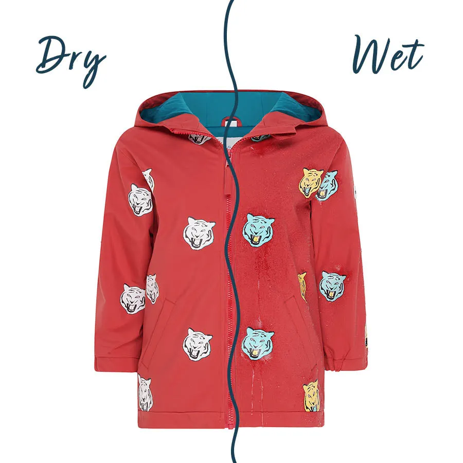 Tiger Color Changing Kids Raincoat