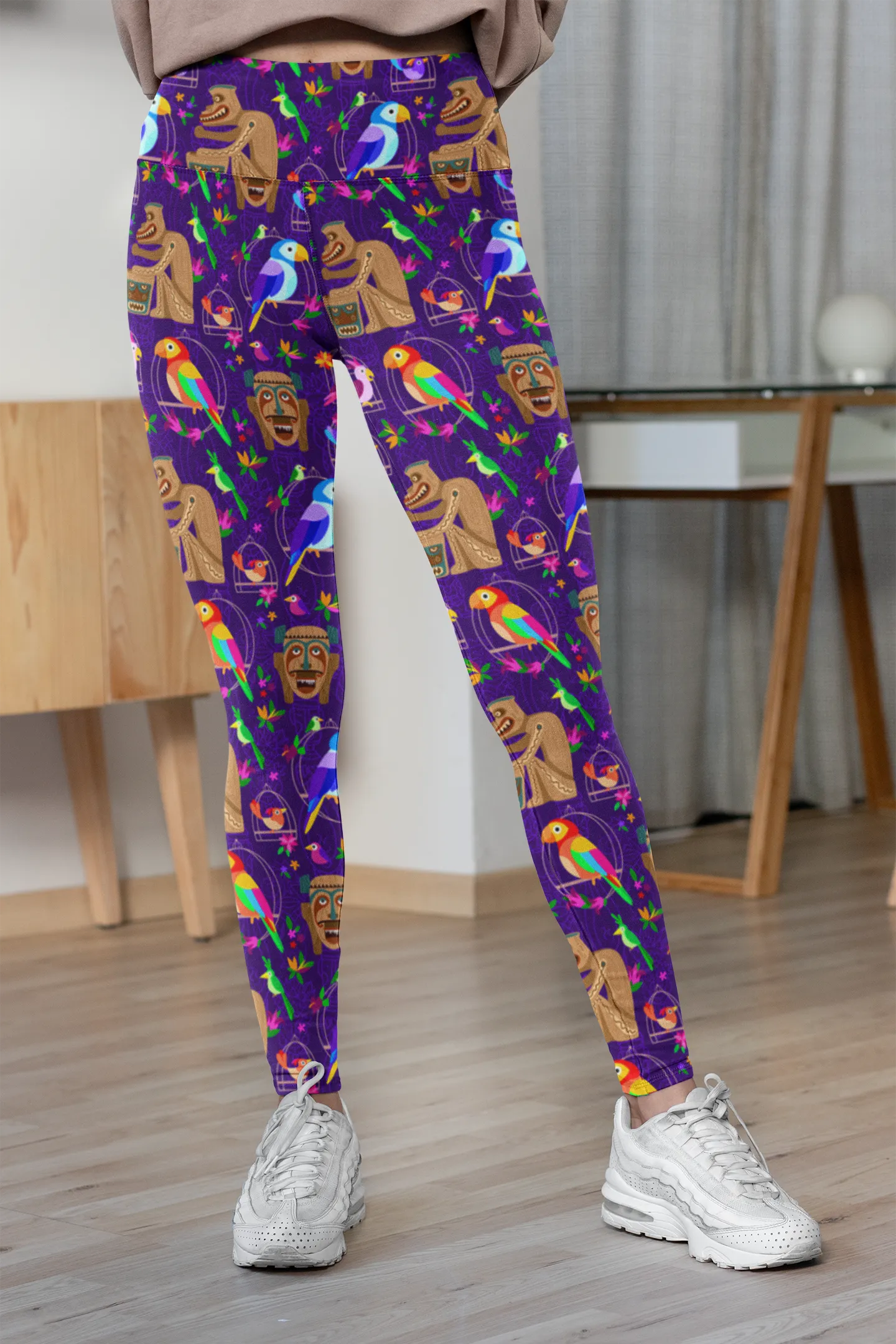 Tiki Plays The Drums Women's Leggings