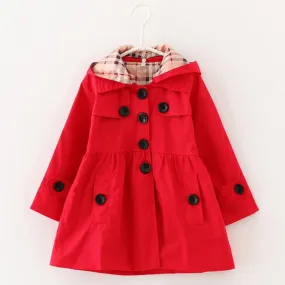 Toddler Girls Spring Autumn Girls Trench Coat Cardigan Coat Wholesale Girls Clothing