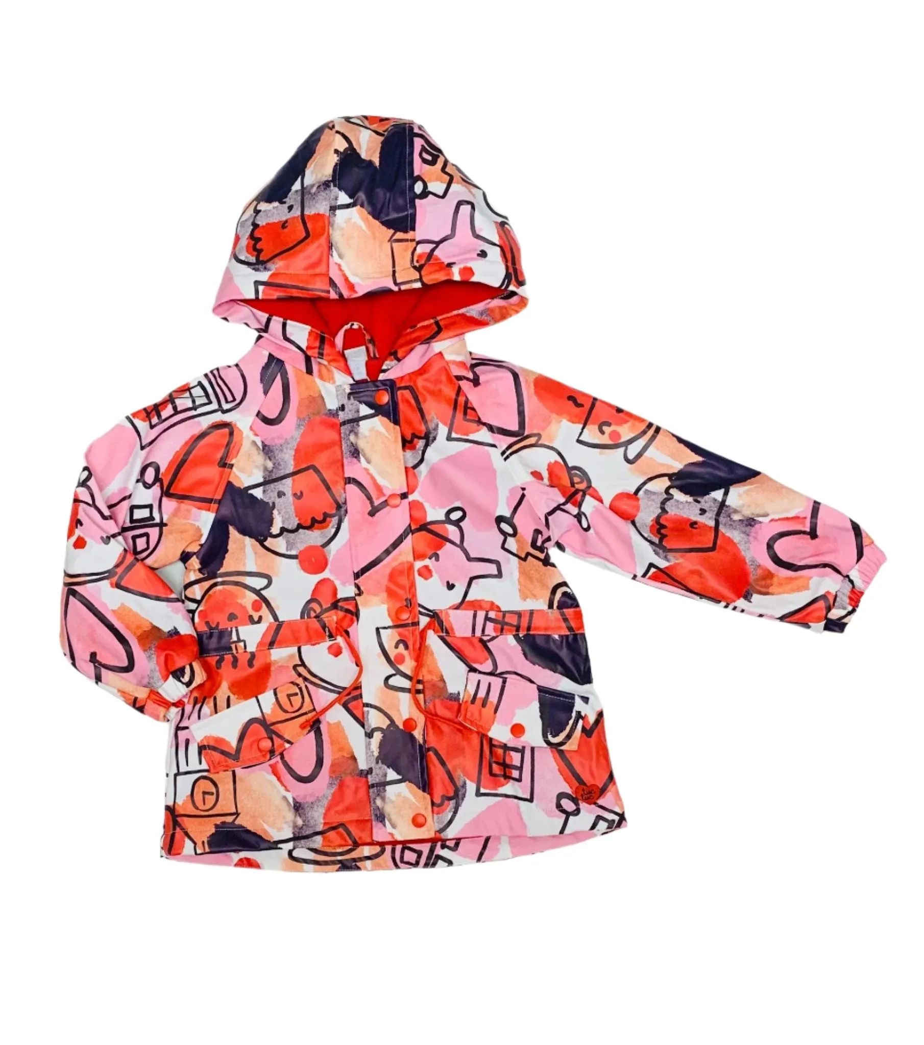 Tuc Tuc Cartoon Calling Raincoat