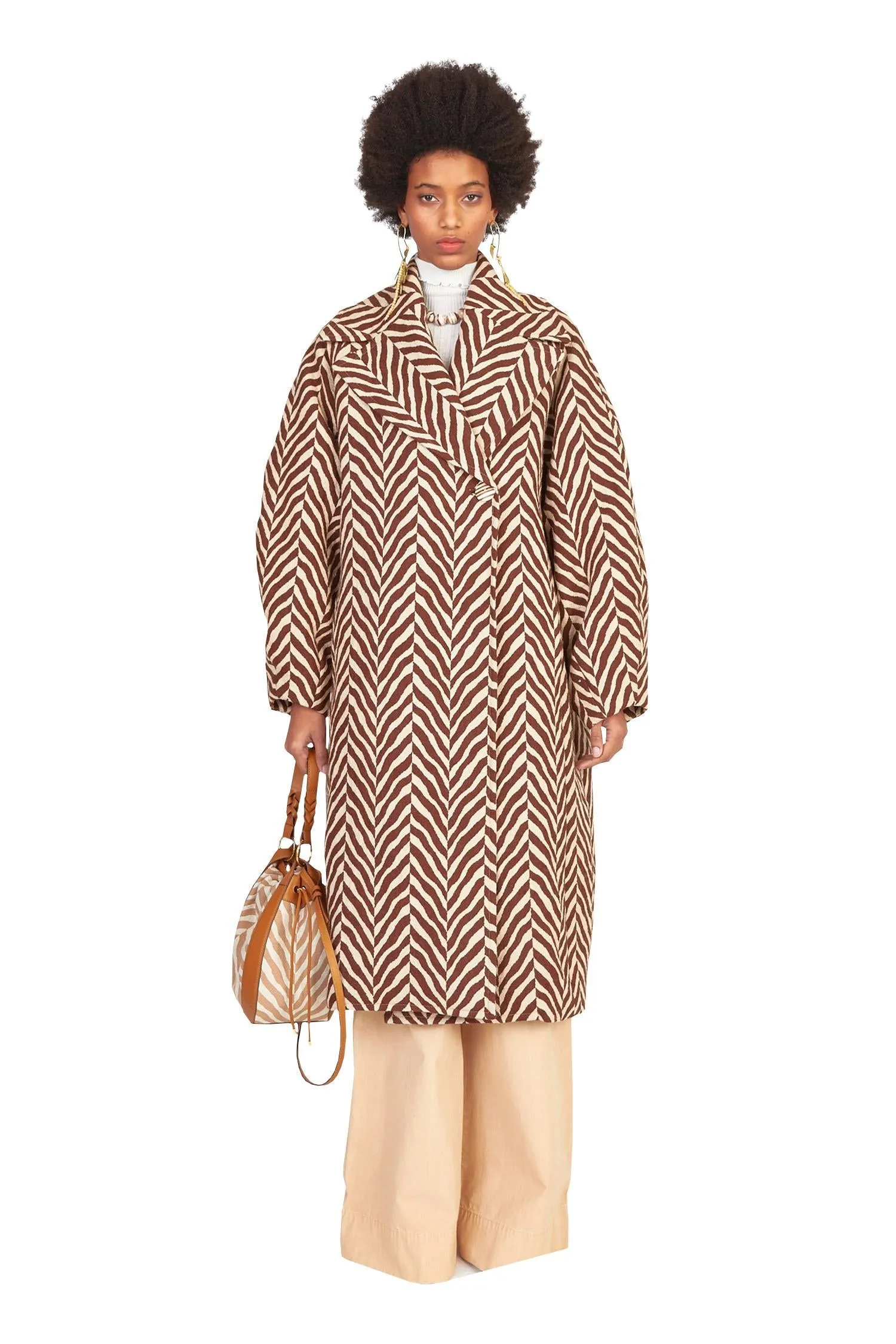 ULLA JOHNSON - Avelina Coat - Zebrawood