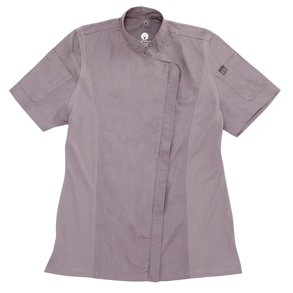 WOMEN NEPAL SPRINGFIELD CHEF COAT - Purple