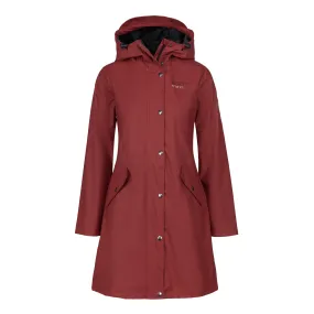 Women's Scandinavian Raincoat - Burgundy