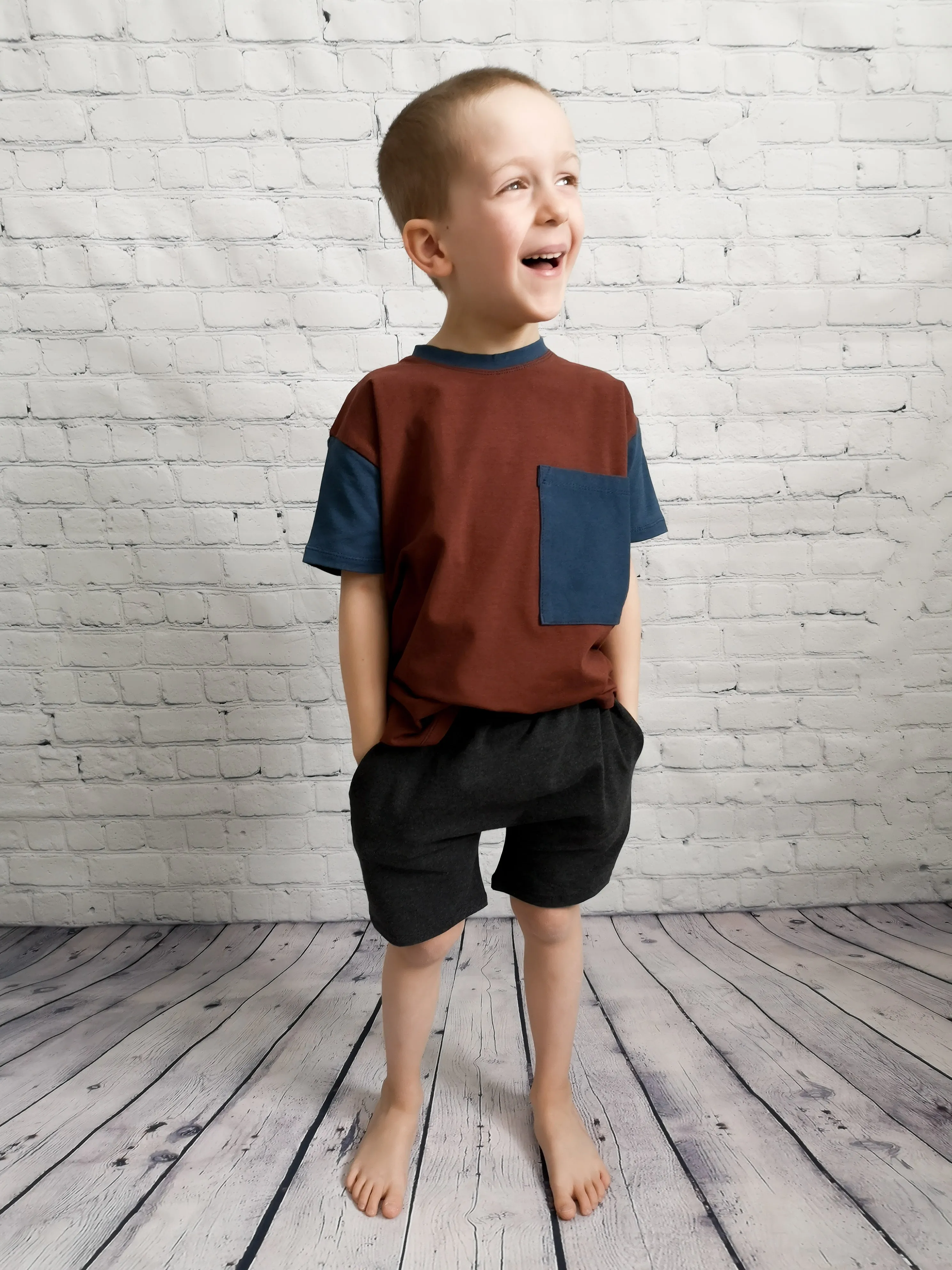 Youth Jasper Joggers and Shorts Digital Sewing Pattern Sizes NB-16Y