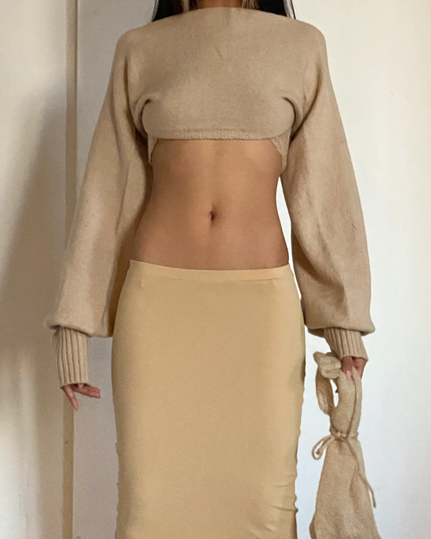 YUNA CASHMERE SHRUG DESERT